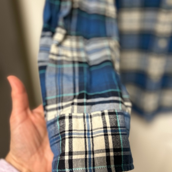 Men's American Eagle Classic Fit Plaid Long Sleeve Button Down Shirt Size XXL - Picture 5 of 10